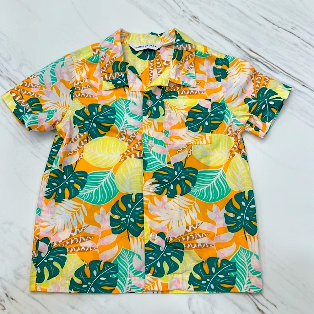 Janie & Jack button up summer shirt